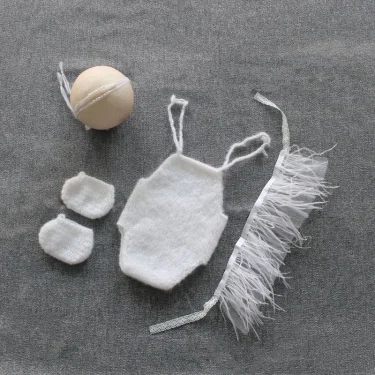 Crochet Clothes Baby Photography Props Accessories Girl Costume New Born Shooting Maternity Outfit Newborn Essentials 0 Months 5