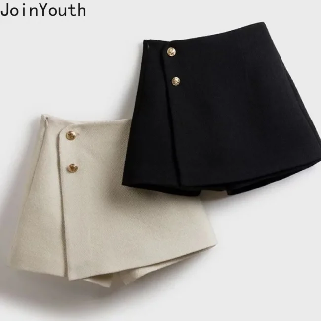 Temperament Skirts for Women 2023 Faldas Mujer De Moda High Waist Tunic Thicked Jupe Fashion Irregular Mini Skirt Korean Saia 2