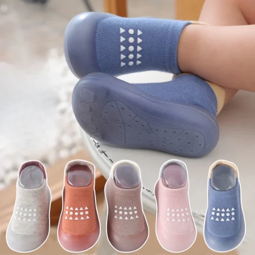 Summer New Combed Cotton Anti slip and Breathable Children's Soft Sole Shoes Baby Walking Shoes Mesh Faced Baby Floor Socks 1