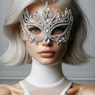 Crystal Mask Full Face Costume Women Decorations Birthday Rhinestone Fashion Club New Hair Jewlery Wedding Accessories Carnival 1