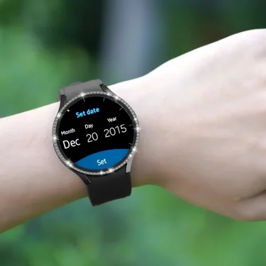 Case for Samsung Galaxy Watch 7 6 5 4 40mm 44mm Screen Protector PC Bumper Tempered Glass Diamond Integrated Protective Case 6