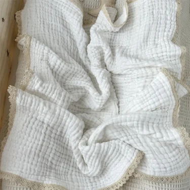 Baby Blanket Newborn 6 Layers Muslin Swaddle Wrap Soft Toddler Kids Bath Towel Infant Baby Crib Stroller Receiving Blankets 5