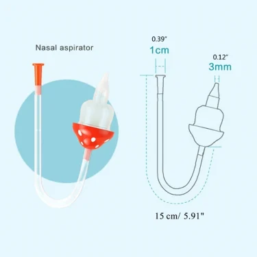 Baby Care Set Newborn Safety Nose Cleaner Kid Vacuum Suction Nasal Aspirator Set Infants Flu Protections Supplies 6