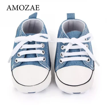 Baby Classical Sports Sneakers Newborn Baby Boys Girls Print First Walkers Shoes Infant Toddler Anti-slip Baby Shoes Pre-walkers 2
