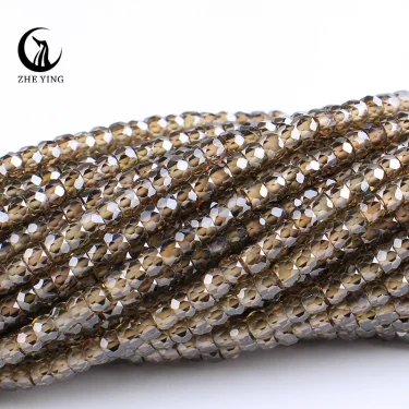 Zhe Ying AAA 2x3mm Natural Zircon Beads Mocha Brown Loose Beads Gemstone Faceted Zircon Beads for Jewelry Making Diy Accessories 3
