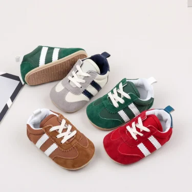 Hot Selling Baby Casual Sports Shoes Spring and Autumn Girls and Boys High Quality PVC Sole Anti Slip Prewalker Shoes BLS4034 6
