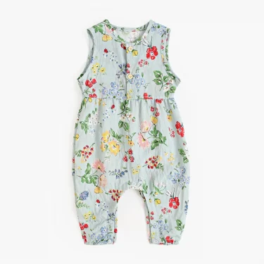 Sanlutoz Newborn Girls Jumpsuits Floral Infants Girls Rompers Summer Sleeveless Casual 5