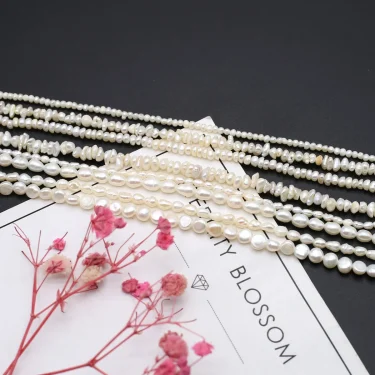 Natural Freshwater Pearls Beaded Irregular Shape Loose Spacer Beads for Jewelry Making Diy Bracelets Necklaces Accessories Gifts 4