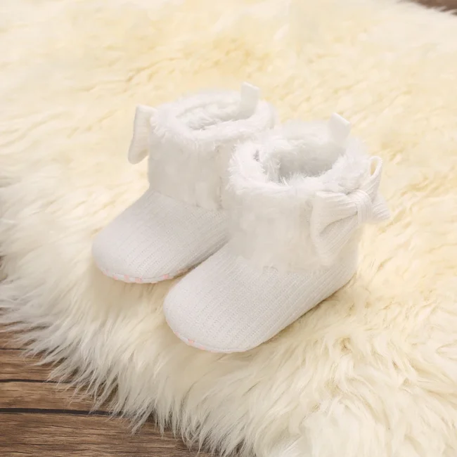 0-18M Boots For Newborn Baby Girl Snow Boots Winter Thermal Shoes Plush Ankle Boots Winter Baby Boys And Girls Thermal Shoes 6
