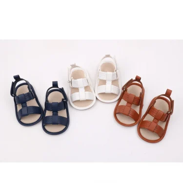 Baby Shoes Summer Sandal Soft PU Casual Walking Shoes Newborn Toddler 0-91-8 Months Boys and Girls 2024 New Baby Fashion BBW4011 6