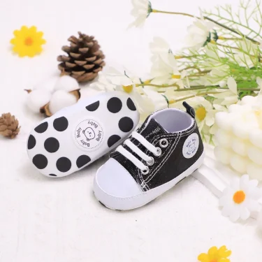 Trendy Comfortable Sequin Sneakers For Baby Boys, Lightweight Non Slip Shoes For Indoor Outdoor Walking, Spring And Autumn 4