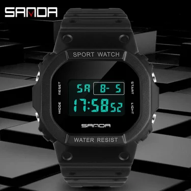 SANDA G Style Digital Watch Men Waterproof Ms Watch Sport Men Watches Boy Girl Electronic Clock Relogio Masculino Relógio Mulhe 5