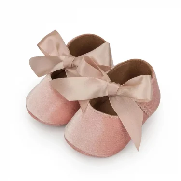 Baby Girls Princess Shoes Multi Color Velvet Soft Bottom Bow Shoes Anti Slip Newborn Infant First Walkers Shoes 0-18 Months 1