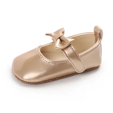 Baby Walking Shoes Gold Baby First Step Walking Shoes Elegant and Noble Gold Princess Shoes Comfortable Soft Sole Anti slip Walk 5