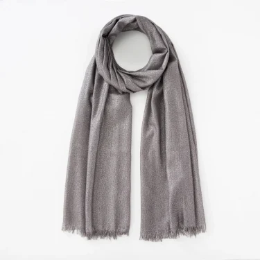 Lastest Brand Design Scarf Shiny Solid Color Shawls Rayon Fabric Gold Silk Silver Wire Head Shawl Fringe Hijab For Women 2