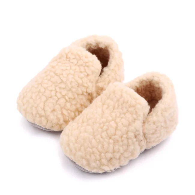 Baby Autumn and Winter Prewalking Shoes Non-slip Sole Soft Cotton Covered Winter Baby Shoes 2