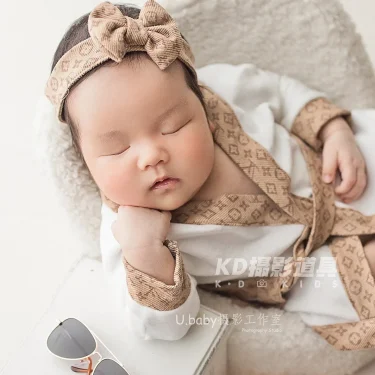 Newborn Children Photography Theme Photography Props New Product Full Moon Baby Photography Big Brand Wind Bathrobe Wine Bottle 3