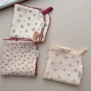 Cotton Baby Saliva Towel 4 Layers Newborn Infant Soft Face Towels Child Handkerchiefs Kids Hand Washcloth Toddler Bib Burp Cloth 2