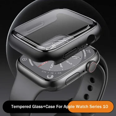 Tempered Glass+Cover For Apple Watch 10 42mm 46mm Matte Hard PC bumper Screen Protector Case iWatch series 10 42/46 Accessories 2
