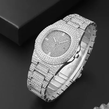 Luxury Fashion Mens Stainless Steel Watches Male Sports Quartz Wristwatch Calendar Luminous Clock Men Business Casual Watch 3