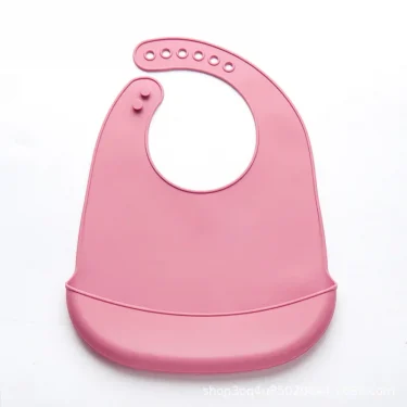 Baby Bib Adjustable Waterproof Bibs Babies Soft Edible Silicone Newborn Saliva Dripping Towel Drooling Children Scarf BPA Free 4