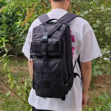 SYZM 25L/45L Large Capacity Men Tactical Backpack Outdoor Rucksack Hiking Camping Hunting Sports Travel Bags with Bottle Holder 3
