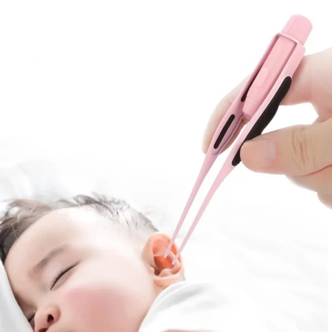 Luminous Ear Pick Newborn LED Ear Wax Removal Tweezers with LED Baby Care 3