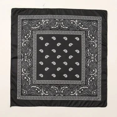 54cm*54cm Fashion Cotton Hip Hop Head Scarf Paisley Square Scarves Headwear Bandanna Hair Band Neck Wrist Wrap Band Accessories 5
