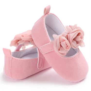 Baby Girls Fashion Lace Lace Solid Color Princess Shoes Comfortable Soft Sole Non-Slip Toddler Shoes White Baptism First Walker 4