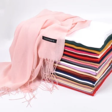New autumn and winter solid color scarf for both men and women, 100g single color headscarf shawl 1