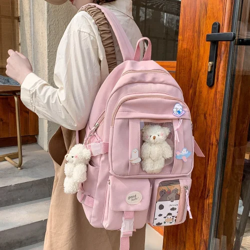 Japanese High School Girls Backpack School Bags For Teenage Girls Multi Pockets New Kawaii Backpack Women Harajuku Cute Mochila 1