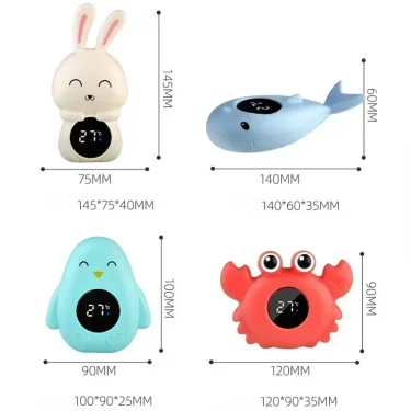 Baby Bath Temperature Meter Floating Digital Water Baby Bath Temperature Meter LED Display Temperature Tester Safety Cartoon 6