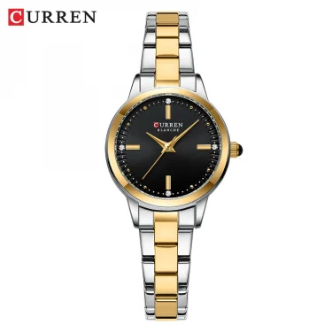 CURREN Women's Watches Fashion Original Quartz Wrist Watch for Ladies Roman Dial Dazzling Diamond Waterproof Luminous Luxury New 2