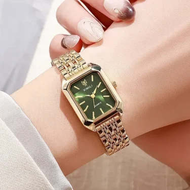 2025 Hot Brand Stainless Steel Strap Watch Women Luxury Gift Wristwatch Student Lady Fashion Simple Square Quartz Watches 1