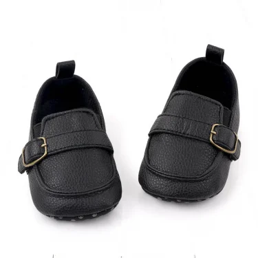 Baby Formal Shoes for Party Wedding Birthday Brown First Walking Shoes 0 to 3 6 9 12 18 Months Boy Girl Anti-slip Toddler Walker 5