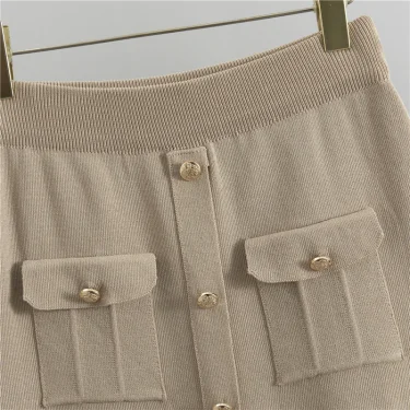 Elegant Office Sweaters Tops+slim High Waist Knitwear Skirts 2 Piece Sets Women New Streetwear Tracksuit Korean Fashion Spring 6