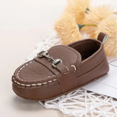 KIDSUN 2021 New Baby Shoes Girls Boys Casual Shoes Leather Cotton Non-slip Soft-sole Infant Toddler First Walkers 3-colors 0-18M 6