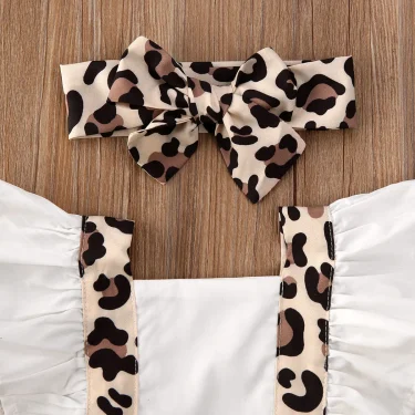 Ma&Baby 0-24M Summer Leopard Baby Girl Romper Newborn Infant Clothing Ruffles Jumpsuit Overalls Cute Costumes 5