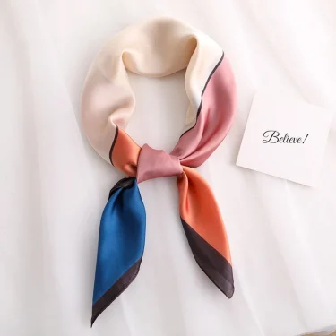 70*70 Scarf Women Silk Satin Scarf for Women Neckerchief luxury Scarf Foulard Women Bandana Silk Scarves Laven Official Store 5
