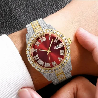 Full Steel Gold Quartz Wristwatch for Men, Luxury Watches, Exquisite Clock, Masculino Relogio Fashion Casual Relojes no-logo 5