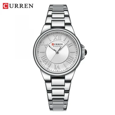 CURREN 9091 Women's Quartz Watch Fashion Simple Elegant Rose Gold Analog Display Steel Strap Wristwatch for Ladies Clock Gift 4