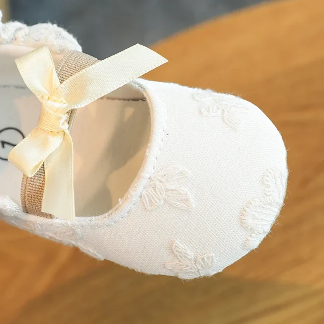 NEW Baby Baptist Shoes Girl Boy Shoes Lace Rubber Sole Anti-slip Toddler First Walkers Infant Crib Shoes Newborn Girl Moccasins 3