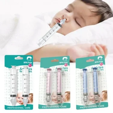 Baby Nose Cleaner 2Pcs Nasal Washer Needle Tube Washer 10ML Infant Nasal Aspirator Cleaner Syringe Washing Baby Care Tools 1