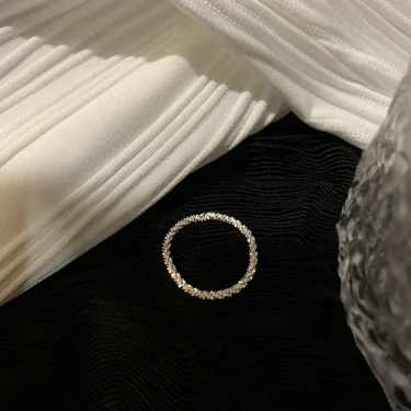 SUMENG New Arrival 2025 Fashion Sparkling Simple Style Versatile Decorative Compact Index Finger Ring For Women Jewelry Gifts 3
