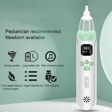 Dr.isla Baby Nose Cleaner Silicone Adjustable Suction Electric Child Nasal Aspirator Safety Convenient Low Noise 6
