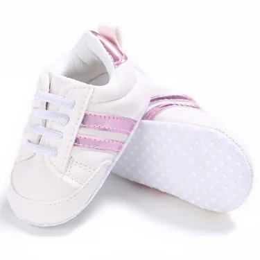 Toddler Baby Girl Shoes 0 to 3 6 9 12 18 24 Months Casual Cute Gold White Baby Boy Shoes First Walkers Soft Crib Shoes Infantil 5