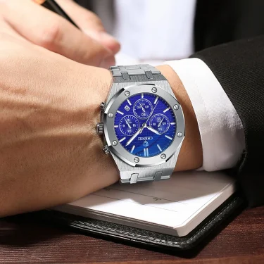 CHENXI Luxury High Quality Watch For Men Stainless Steel Chronograph Quartz Wristwatches Fashion Sports Waterproof Watches Male 5
