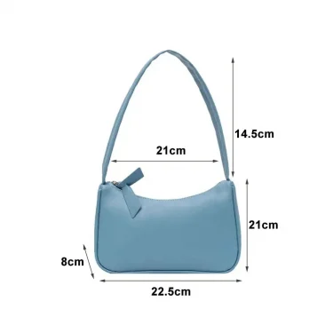 New Fashion Retro PU Leather Women Handbag Vintage Top-Handle Shoulder Bag Female Small Subaxillary Bag 6