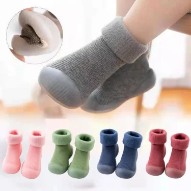 Baby Boy Shoes for 0 to 3 6 9 12 18 24 Months Fall Winter Soft Baby Girl Shoes Walking Barefoot Anti-slip Toddler Shoes for Boys 1