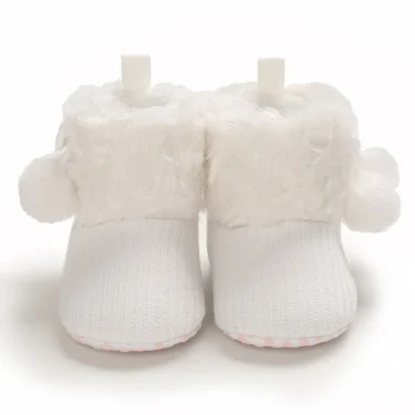 Winter Snow Baby Boots Newborn Warm Booties Soft Sole First Walkers Shoes for Baby Girls Infant Shoes Toddler 0-18Months 2